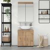 vidaXL Bathroom Furniture Set TULUM Artisan Oak Engineered Wood