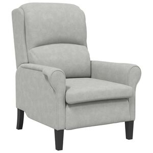 vidaXL Armchair Light grey 76 x 94 x 102 cm Microfibre