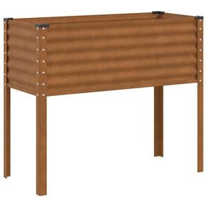 vidaXL Garden Planter 100x45x90 cm Weathering Steel