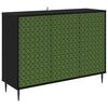 vidaXL Sideboard GELEEN Black Oak 102 x 33 x 76 cm Engineered Wood