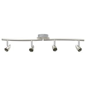 vidaXL Ceiling Spotlight Nickel 61 x 10 x 12.5 cm Metal