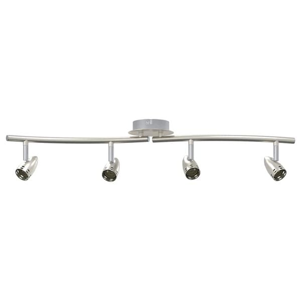 vidaXL Ceiling Spotlight Nickel 61 x 10 x 12.5 cm Metal