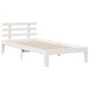 vidaXL Bookcase Bed without Mattress White 90x190 cm Single Solid Wood Pine