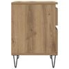 vidaXL Bedside Cabinet Artisan Oak 40x35x50 cm Engineered Wood