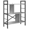 vidaXL Bookshelf Grey Sonoma 75 x 30 x 91 cm Engineered Wood