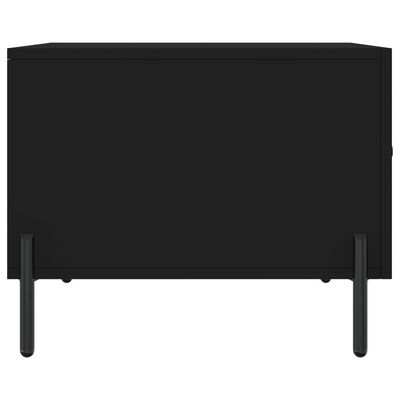 vidaXL Coffee Table Black 50x50x40 cm Engineered Wood