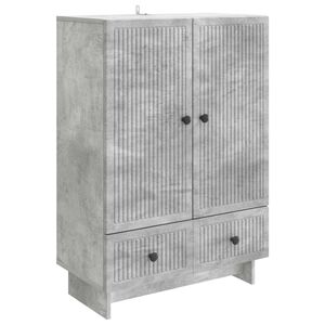 vidaXL Sideboard Concrete Grey 66 x 34.5 x 95 cm Engineered Wood