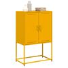 vidaXL Highboard Mustard Yellow 68.5x38.5x107 cm Steel