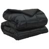 vidaXL Winter Duvet Black 220 x 155 cm Satin and Microfiber