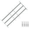 vidaXL Security Grille for Windows with 3 Crossbars 3 pcs 630-1140 mm