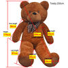 vidaXL Teddy Bear Cuddly Toy Plush Brown 170 cm