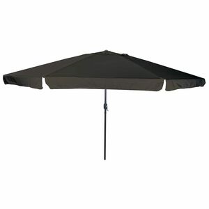 vidaXL Garden Parasol Black 394 x 394 x 248 cm Polyester and Steel