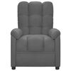 vidaXL Massage Chair Light Grey Fabric