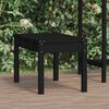 vidaXL Garden Bench Black 80x44x45 cm Solid Wood Pine