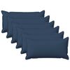 vidaXL Cushion Cover 6 pcs HOUTEN Blue 40 x 70 cm Faux Linen