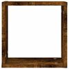 vidaXL Wall Cube Shelves 6 pcs Smoked Oak 30x15x30 cm