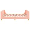vidaXL Children's Bed Frame with Headboard Pink 90 x 200 cm