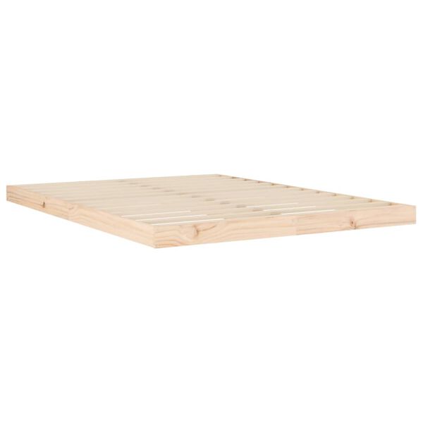 vidaXL Bed Frame without Mattress 140x190 cm Solid Wood Pine
