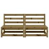 vidaXL Garden Sofas Armless 2 pcs 70x70x67 cm Impregnated Wood Pine