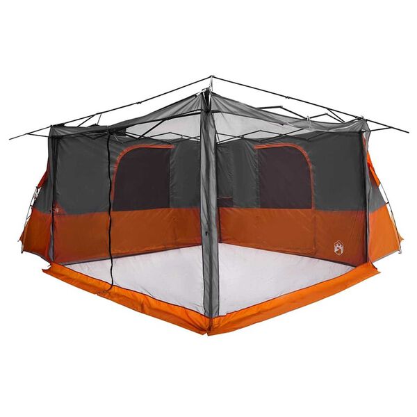 vidaXL Inner Tent with Roof Grey and Orange 520 x 520 x 190 cm Taffeta