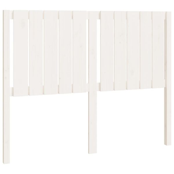 vidaXL Bed Headboard White 125.5x4x100 cm Solid Wood Pine