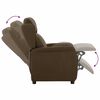 vidaXL Recliner Chair Brown 67.5 x 93.5 x 101.5 cm Fabric