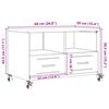 vidaXL TV Cabinet Pink 68x39x43.5 cm Steel