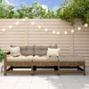 vidaXL 3 Piece Garden Lounge Set Honey Brown Solid Wood Pine
