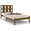 vidaXL Bed Frame without Mattress Honey Brown 75x190 cm Solid Wood
