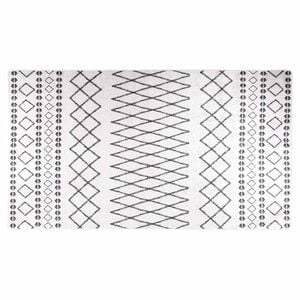 vidaXL Rug Washable 190x300 cm Black and White