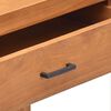 vidaXL Desk with 2 Drawers 140x40x75 cm Teak Wood