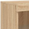 vidaXL Side Cabinet with LED Lights Sonoma Oak Engineered Wood