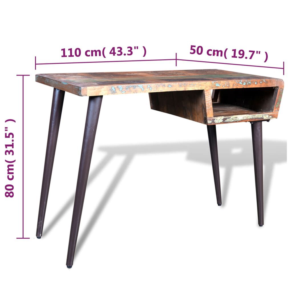 Desk with new arrivals wrought iron legs
