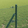 vidaXL Fence Post Green 100 x 0.5 m (16 x 16 mm mesh) Steel and PVC
