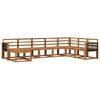 vidaXL Outdoor Sofa Set 8 pcs Natural Solid Acacia Wood