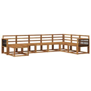 vidaXL Outdoor Sofa Set 8 pcs Natural Solid Acacia Wood