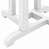 vidaXL Bar Table White 55 x 55 x 107 cm HDPE