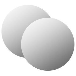 vidaXL Wall Mirrors 2 pcs 50 cm Round Glass