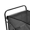vidaXL Folding Hand Trolley Steel Grey