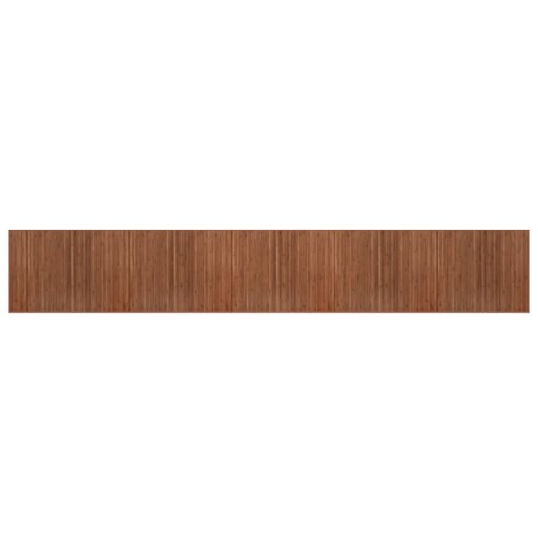 vidaXL Rug Rectangular Brown80x500 cm Bamboo