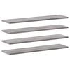 vidaXL Wall Shelves 4 pcs Grey Sonoma 80x20x1,5 cm Engineered Wood