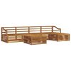 vidaXL Outdoor Sofa Set 6 pcs Natural Solid Acacia Wood