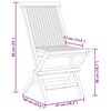 vidaXL 5 Piece Garden Dining Set Solid Teak Wood