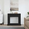 vidaXL Fireplace Surround Black Oak 100x30x87.5 cm Engineered Wood