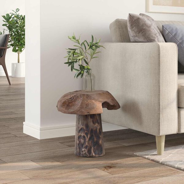 vidaXL Stool Natural 35 x 35 x 35 cm Solid Teak Wood