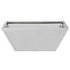 vidaXL Garden Planter Silver 40 x 40 x 15 cm Galvanised Steel