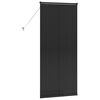 vidaXL Window Blind with Curtains Manual Black Aluminium