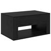 vidaXL Coffee Table Black Oak 80 x 50 x 40 cm Engineered Wood