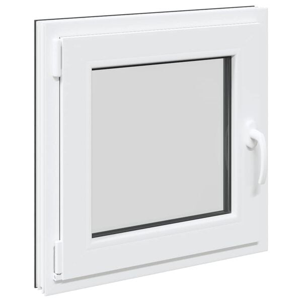 vidaXL Basement Window "RISOR" 50x50 cm Tilt&Turn DIN Left Anthracite