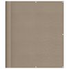 vidaXL Balcony Screen Taupe 120x800 cm 100% Polyester Oxford